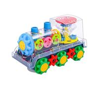 Genérico Musical Train Toy - Primme Qualiity Gears, Bright LED Smmooth Surrfaces Engines, Clear Visual Durrable Impactts Carts, Sound Lights Transparent Vehicles - For Todler Birthday Christmas Play