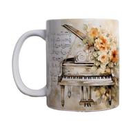 Genérico Musician Coffee Mug, porcelana Coffee Cup, porcelana té tazas de porcelana, Crafted with Care, Musician Present Mugs, Music Themed Mug for Band, Music Lovers, Musician, Ceramic