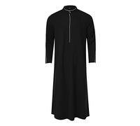 Generico Musulmán Oriente Medio Caftán Islámico Dubai Hombres Etnicos Arte Largo Casual Kurta Partido Vestido Tradicional Delgado Camisa Caxndycing de los Hombres Clásicos Musulmanes al aire libre