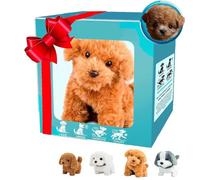 Genérico My Realistic Robot Puppy, 2025 New Ai Robot Dog, Interactive Robotic Pet That Sits,Barks,Walks & Runs Like a Real Dog Move (Brown)