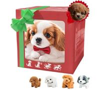 Genérico My Realistic Robot Puppy, 2025 New Ai Robot Dog, Interactive Robotic Pet That Sits,Barks,Walks & Runs Like a Real Dog Move (Mix Brown)