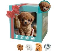 Genérico My Realistic Robot Puppy, 2025 New Ai Robot Dog, Interactive Robotic Pet That Sits,Barks,Walks & Runs Like a Real Dog Move (Dark Brown)