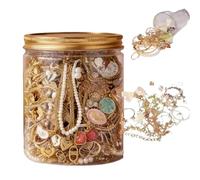 Genérico Mystery Box for Women, Fashion Mysterious Jewelry Jar Set from 10 to 60, Including Necklace, Earrings, Ring and Birthday Gift for Her (Oro, 30 unidades)