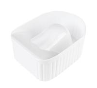 Genérico Nail Bowl, Polish Remover Manicure Soak Off, Compact Design Lightweight Build Non Slip Base Easy Clean Heat Resistant Fast Removal Skin Friendly, Nail Care Spa Tool for Home and Salon