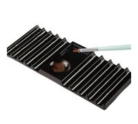 Genérico Nail Brush Organizer - Double-Head Storage Tray, Space-Saving Desk Tidy Style, 19.6x8x1cm Dimensions, Lightweight 55g Mass, Flexible Polymer, for Home Salon & Art Lovers