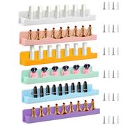 Genérico Nail Polish Shelf - Acrylic Floating Rack for Home Bedrooms Nursery Dorm Apartment Hair Salons Retail Stores | 6-Piece Wall Mounted Organizer with Clear Design for Display and Easy Access