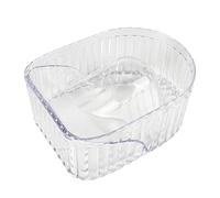 Genérico Nail Soaking Bowl, Nail Polish Remover, Comfortable Grip Lightweight Build Easy Clean Skin Friendly Compact Size, Manicure Bowl Tool for Home, Salon 5.51x4.13x2.36 Inches