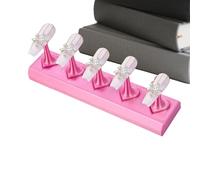 Generico Nail Stand For Press Ons - 11,9 x 3 x 3,3 cm Nail arts Display Holder Set, Heart Shaped Non Magnetic Reusable Manicure Nails Stand, For Salon DIY Beginners Women Home Office Studio