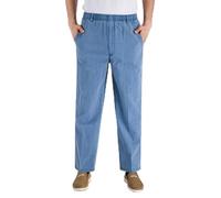 Genérico Naracomfy Pants, Gentsflex - Flexible Waist Straight Fit Comfort Denim, Jogger Elastic Waist Jeans for Men (Denim Blue,3XL)