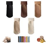 Genérico Nartionwant/Acknowledgena Snugly Velvet Winter Thermal Socks, New Snugly Velvet Winter Thermal Socks, Solid Retro Soft (Set A)