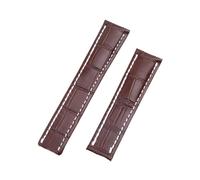 Genérico NASUNJIA Correa De Reloj De Cuero Genuino Compatible Con Breitling Super Ocean Challenger Aviation Timing Black Bird Bamboo De 22 Mm Y 24 Mm.(Beige,22MM_NO BUCKLE)