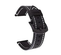 Genérico NASUNJIA Correa de reloj de piel de becerro auténtica retro de 18 mm, 20 mm, 22 mm y 24 mm, compatible con correas deportivas GT2/GT3.(Black,20mm)