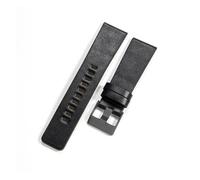 Genérico NASUNJIA Correas De Reloj De Cuero Genuino Compatibles Con Diesel Dz4343, Dz4405, Dz7257 Y Dz4423, Resistentes Al Agua, De 22, 24, 26 Y 28 Mm.(Black-Black-K3,22mm)