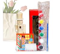 Genérico Natalizio - Legno Non Finito | Addobbo Decorativo Natale | Ornamento Scrivania Festa - Regalo Creativo per Adolescenti Adulti Insegnanti Casa Ufficio Soggiorno Camera Artigianato