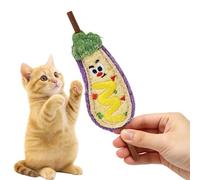Genérico Natürliches Luffa Katzen Kauspielzeug - Zahnpflege Spielstab | Interaktives Spielzeug Für Drinnen Draußen | Katzen Zahnreinigung Spielzeug Für Kleine Mittlere Große