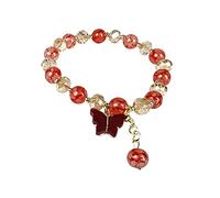Genérico Natural Conectado Elección Varios Anillos Regalos Para Mujeres Chica Joyería Pulsera Gemstone Perlado Pulsera Múltiples Pareja En Conjuntos Pulsera, talla única, Vidrio, No Gemstone