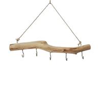 Genérico Natural Driftwood Wall Organizer - Wooden Branch Hanger | Multi-Purpose Decor With Hooks For Jewelry, Accessories, Keys, Scarves, And Hats Rustic Home Decoration For Bedroom Entryway
