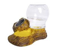 Genérico Natural Rock Water Dish, Textured Reptile Drinking Bowl, 6x4 Inches Habitat Tray with Grip Base, Non Slip Resin Feeder, Terrarium Basin with Stone Style, Reptile Accessory for Turtle Snake