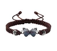 Genérico Natural Varias Joyería de cuerda ajustable para mujeres Pulseras lindo Mensaje Con Luna Anillos, talla única, Cuerda de alambre, No es una piedra preciosa