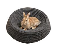 Genérico Natural Woven Rabbit & Hamster Nest - All-Season Sleeping Haven with Open Entrance | Comfortable for Small Pets | Ďurable Hand-Crafted Bedding for Cages