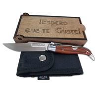 Genérico Navaja Teja Madera Coral 8,5 cm. Modelo Albacete Tiendaquttin