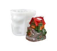 Generico Navidad de silicona para decoración 3D - Molde navideño para la casa para realizar, para la casa de invierno, Acrea un toque artístico pastel jabón boda