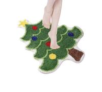 Genérico Navideña - Antideslizante, Absorbente, Lavable, con Motivos Navideños De Invierno, para El Suelo, Diseño De Árbol De Navidad, Papá Noel, De Cocina, para Sala De EST
