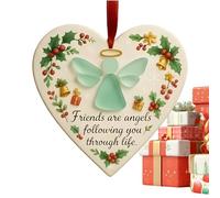 Genérico Navideños de Amistad - de Árbol de Navidad de Corazón y Amistad,Decorativo para Mujeres, Hombres y Colegas | para Invierno Fiesta Vacaciones Viaje Club de Lectura