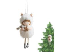 Genérico Navideños de Ángel Llavero De Peluche Suave Con Luz Integrada