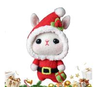 Generico navideños de Fieltro: Juego de decoración para Animales, Alce Conejito de Bricolaje, Kit de Materiales artesanales Hechos a Mano con y | Decoración Creativa para niños Adultos