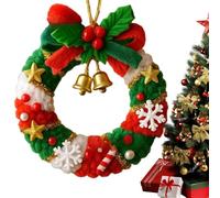 Genérico Navideños de Ganchillo para Árbol - Árboles De Navidad De Ganchillo Manual,Decoración Colgante para Espejo Retrovisor Fiestas Hogar Fácil para Principiantes