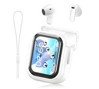 Genérico NE20 Earbuds AI Translation Earbuds Real Time, Bluetooth 5.4 Earphones LED Display, 140 Two-Way Language Translator Earphones, Touchscreen Ipx6 Waterproof for Travel Business (White)