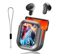 Genérico NE20 Earbuds AI Translation Earbuds Real Time, Bluetooth 5.4 Earphones LED Display, 140 Two-Way Language Translator Earphones, Touchscreen Ipx6 Waterproof for Travel Business (Black)