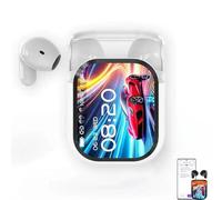 Genérico Ne20 Earbuds, AI Translation Earbuds Real Time, Translator Headphones with LCD Touch Screen for 134 Languages, 48dB Noise Reduction, HiFi Sound, 60H Playtime for Travel, Business (White)