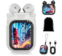 Genérico NE20 Earbuds, Bluetooth 5.4 Earphones LED Display High Fidelity Waterproof Wireless Earphones,LCD Touch Screen,48H Battery Headphones for Office Sports Study Audio (1Pcs White)