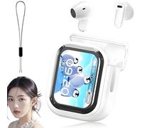 Genérico NE20 Earbuds, NE AI 20 Translation Earbuds Real Time, Bluetooth 5.4 Earphones LED Display with 140 Language AI Translator Real Time, LCD Touch Screen Sport Wireless Headphones (White)