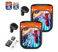 Genérico Ne20 Earbuds, Ne20 Translation Earbuds 140 Language, Ai Translation Earbud Real Time, 48 Hours Battery, LCD Touchscreen Noise Headphones for Travel, Business, Learning (2*Black)