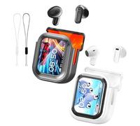 Genérico Ne20 Earbuds, Ne20 Translation Earbuds 140 Language, Ai Translation Earbud Real Time, 48 Hours Battery, HD Stereo Sound, LCD Touchscreen Noise Headphones for Travel, Business, Learning (Mix)