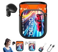 Genérico Ne20 Earbuds, Ne20 Translation Earbuds 140 Language, Ai Translation Earbud Real Time, 48 Hours Battery, LCD Touchscreen Noise Headphones, for Travel, Business, Learning (1Pcs*Black)
