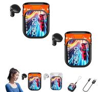 Genérico Ne20 Earbuds, Ne20 Translation Earbuds 140 Language, Ai Translation Earbud Real Time, 48 Hours Battery, LCD Touchscreen Noise Headphones, for Travel, Business, Learning (2Pcs*Black)