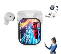 Genérico Ne20 Earbuds, Ne20 Translation Earbuds 140 Language, Ai Translation Earbud Real Time, Bluetooth 6.0 Earphone, LCD Touch Screen, Intelligent Noise Reduction, for Travel and Business (White*1)