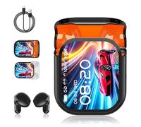 Genérico Ne20 Earbuds | Ne20 Translation Earbuds | 140 Language | Ai Translation Earbud Real Time | Bluetooth 6.0 | LCD Touchscreen | IPX6 Waterproof for Travel Business (Black)