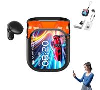 Genérico Ne20 Earbuds, Ne20 Translation Earbuds 140 Language, Ai Translation Earbud Real Time, Bluetooth 6.0 Earphone, LCD Touch Screen, Intelligent Noise Reduction, for Travel and Business (Black*1)