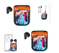 Genérico Ne20 Earbuds, Ne20 Translation Earbuds, Translating 140 Languages/Two-Way Translation/Low, LCD Touchscreen Noise Headphones, AI Translator Real Time for Business, Learning (Black*2)