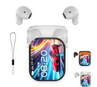 Genérico NE20 Earbuds, NE20 Translation Earbuds, with 140 Language AI Translator Real Time, Ai Translation Real Time, 48H Battery Touchscree, for Travel Business (White)