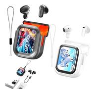 Genérico NE20 Earbuds, NE20 Translation Earbuds, with 144 Languages Real-Time Translation, Bluetooth 5.4 Wireless, LED Touch Screen, IPX6 Waterproof, Noise Cancelling (2 pcs)