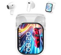 Genérico Ne20 Earbuds, NE20 Wireless Headphones, Ne20 Translation Earbuds 140 Language, Ai Translation Earbud Real Time, LCD Touchscreen Noise Headphones for Travel, Business, Learning (White)