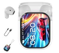 Genérico Ne20 Earbuds, NE20 Wireless Headphones, Ne20Translation Earbuds, with 140 Language AI Translator Real Time, 48 Hours Battery, LCD Touchscreen Noise for Travel, Business, Learning (White)