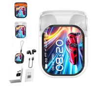 Genérico NE20 Earbuds, NE20 Wireless Headphones, Touch Screen Sport Wireless with LED Display, Translating 140 Languages/Two-Way Translation/Low - Latency for Travel Business (White)