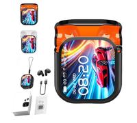 Genérico NE20 Earbuds, NE20 Wireless Headphones, Touch Screen Sport Wireless with LED Display, Translating 140 Languages/Two-Way Translation/Low - Latency for Travel Business (Black)